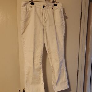 White Casual Pants
